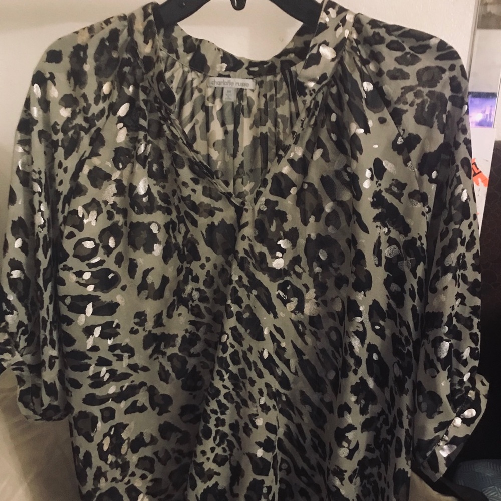 Leopard Print Blouse